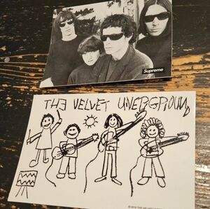 Supreme The Velvet Underground Stickers Set Of 2 FW19 + FREE SURPRISE